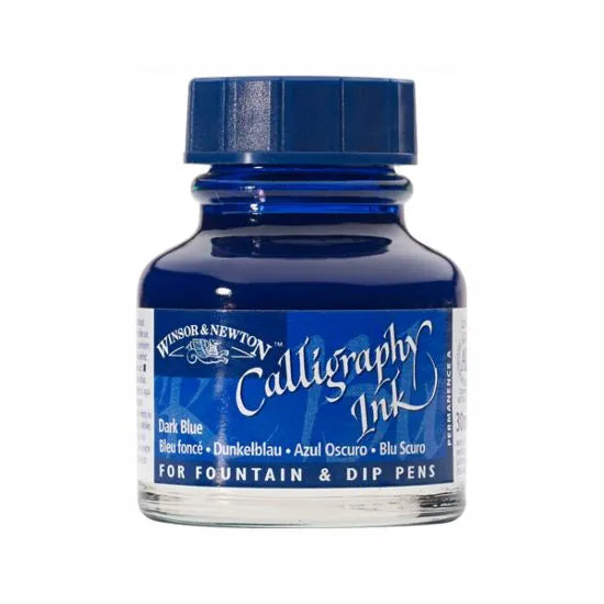 Winsor & Newton Calligraphy Ink 30ml (Dark Blue)
