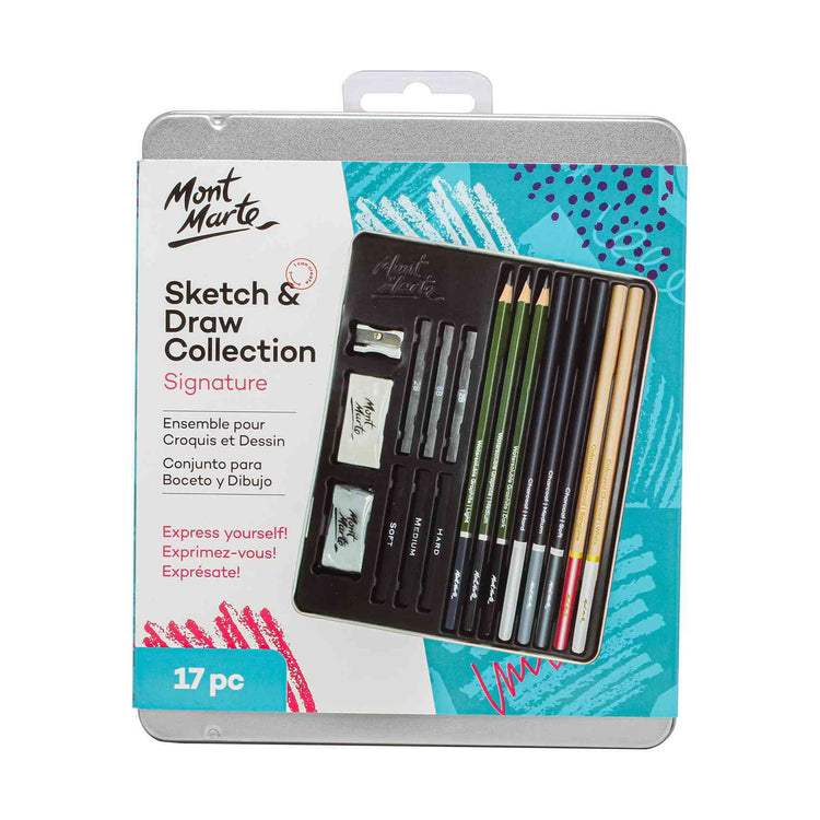 Mont Marte Skrtch & Draw Collection 17PCS