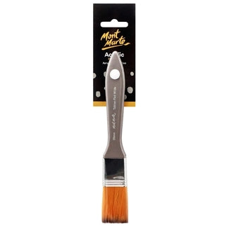 Mont Marte Taklon Flat Paint Brush 25MM