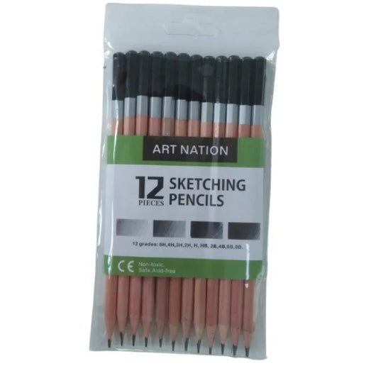 Art Nation Sketching Pencils 12PCS Set