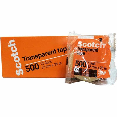 3M Scotch Cello Tape (12mmX25mm - 500)
