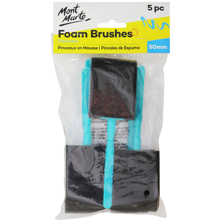 Mont Marte Foam Brush 50MM (5pcs Set)