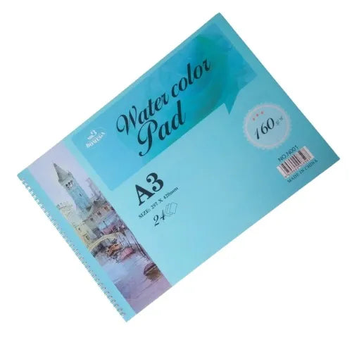 Bomega Watercolour Pad (A3-160gsm-24 sheet)