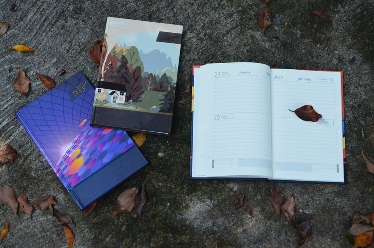 Desk Diary A5 Size 2024 Printed Hard Cover