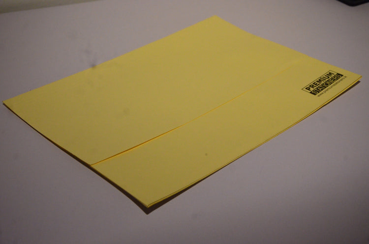 Premium Flat File A3 Document Wallet - Cream