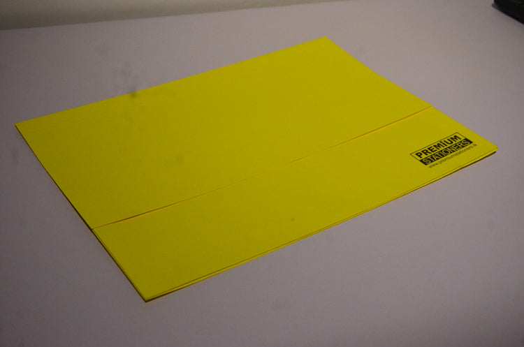Premium Flat File A3 Document Wallet - Yellow