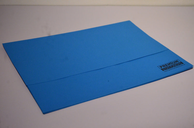 Premium Flat File A3 Document Wallet - Blue