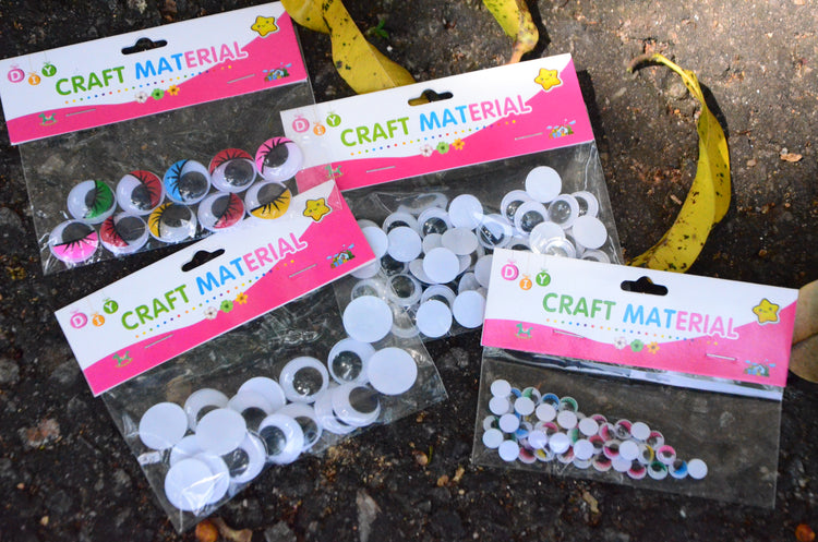 Art & Craft Googly Moving Eyes Black and Colour