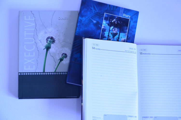 Desk Diary A5 Size 2026 One Day Page Hard Cover