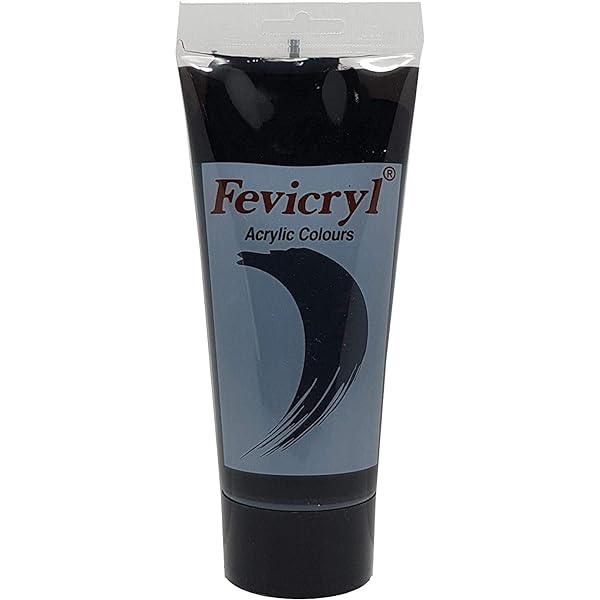 Fevicryl Acrylic Colour 200ml Tube (Mars Black)