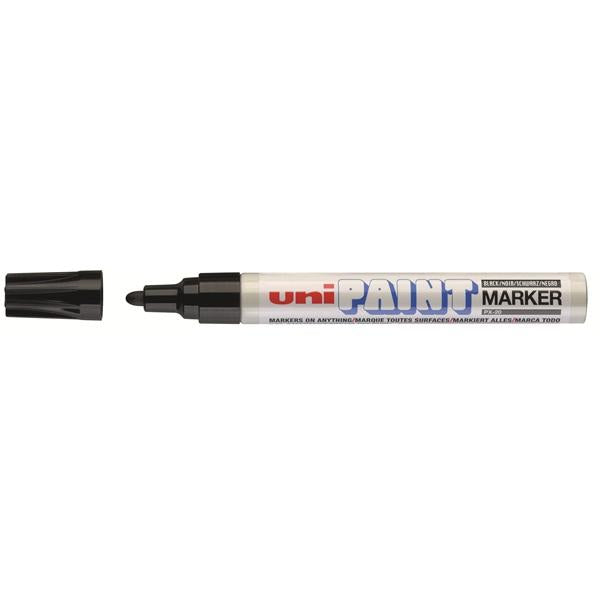 Uni Permanent Paint Marker (Px20) Black Premium Stationers