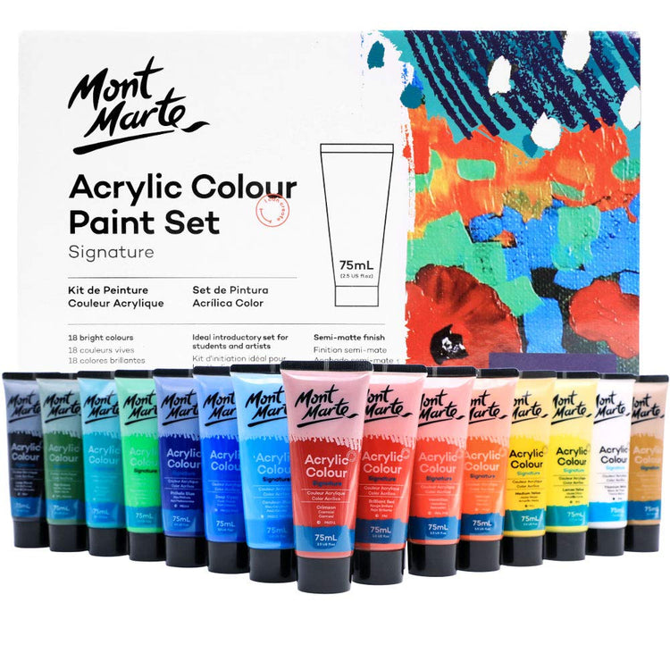 Mont Marte Acrylic 75ml x 18Colours Set