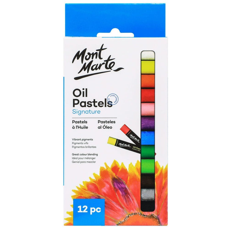 Mont Marte Oil Pastels 12colours Set