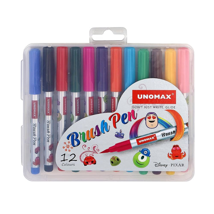 UNOMAX Brush 12colours Pen Set
