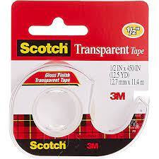 3M Transparent Gloss Finish Tape 3/4"X19mm (157S)