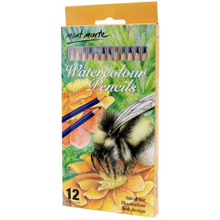 Mont Marte Watercolour Pencils (12c)