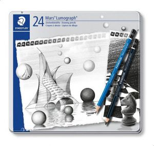 Staedtler Mars Lumograph Sketch Pencils (24pcs- 100G24)