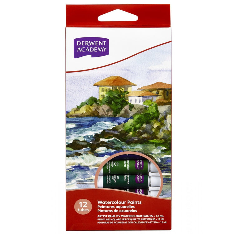 Derwent Academy Watercolours Set (12C X12ml)