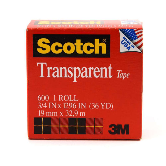3M Scotch Transparent Tape (3/4 x1296 inches) - 36yds