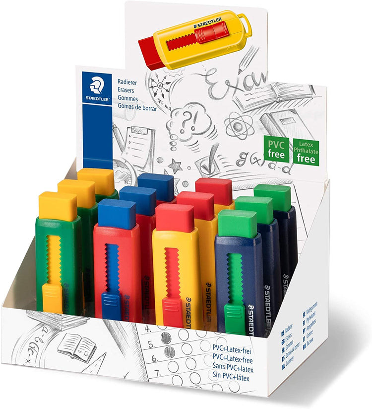 Staedtler Erasers With Holder (525 PS1P-1)