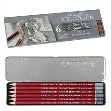 Cretacolour Graphite Pencils 6pcs (16025)