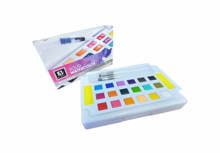 Art Nation Watercolour Cake 18colour Set