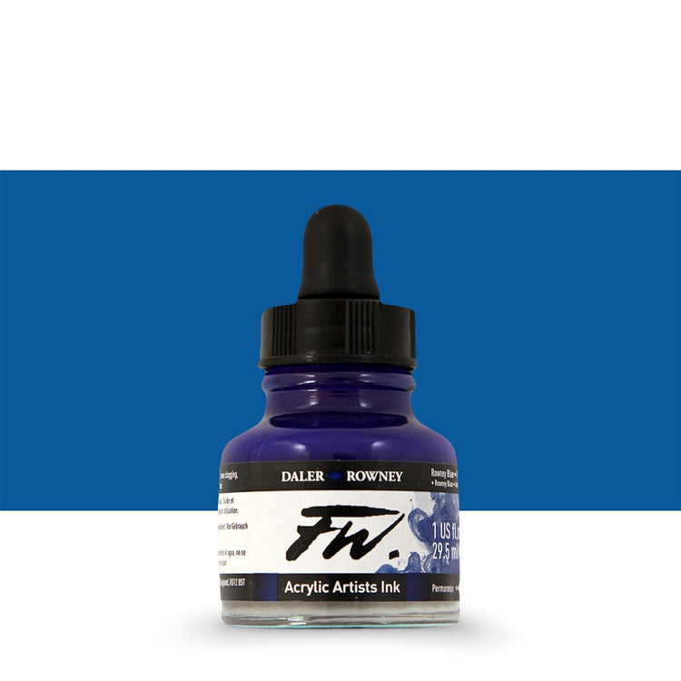 Daler Rowney FW Acrylic Ink 29.5ml - Rowney Blue