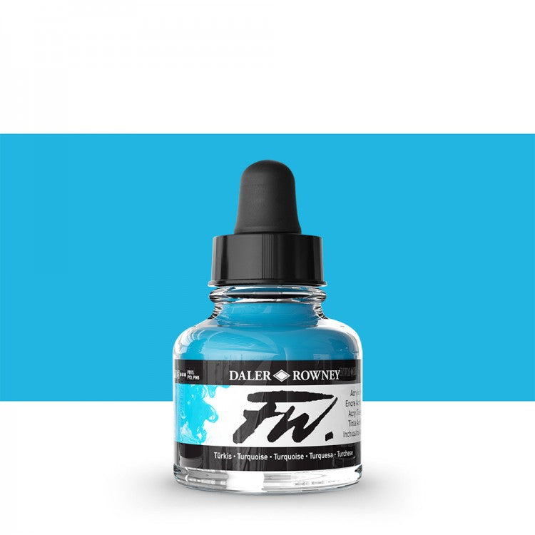 Daler Rowney FW Acrylic Ink 29.5ml - Turquoise