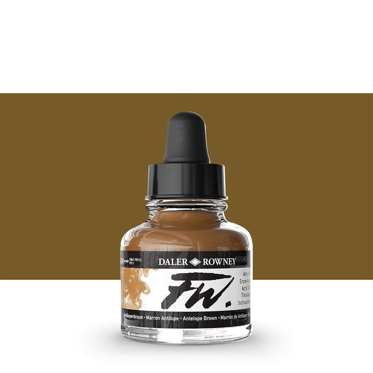 Daler Rowney FW Acrylic Ink 29.5ml - Antelope Brown