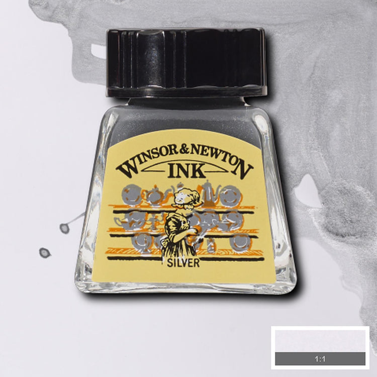 Winsor & Newton Drawing Ink - 14ml - Silver