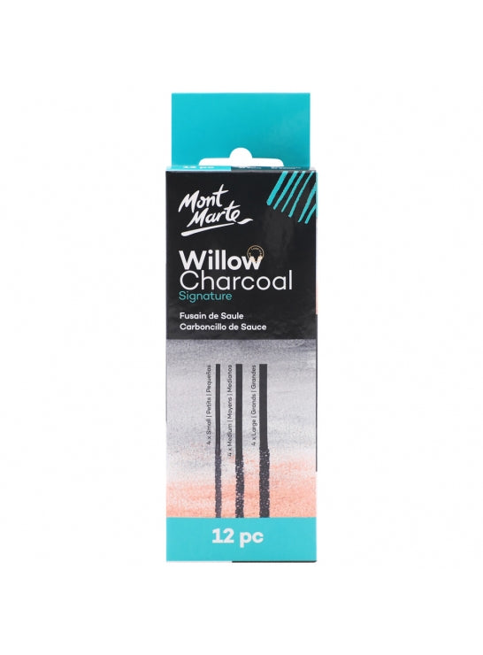 CHARCOAL MONT MARTE WILLOW CHARCOAL 12PCS (SUP)