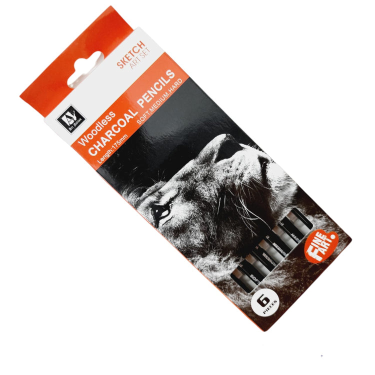 Art Nation Woodless Charcoal Pencils