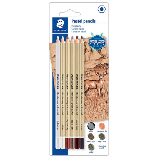 Staedtler Pastel Pencils 6c (100P-SBK6)