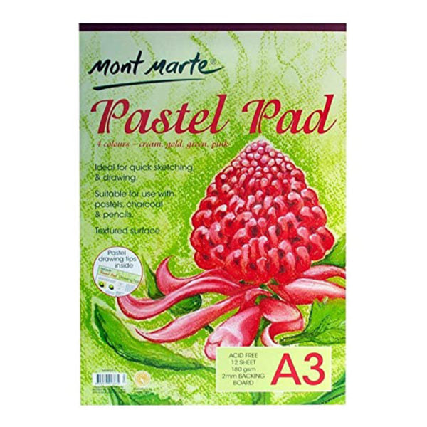 Mont Marte Pastel Pad (A3-180gsm-12 sheet)