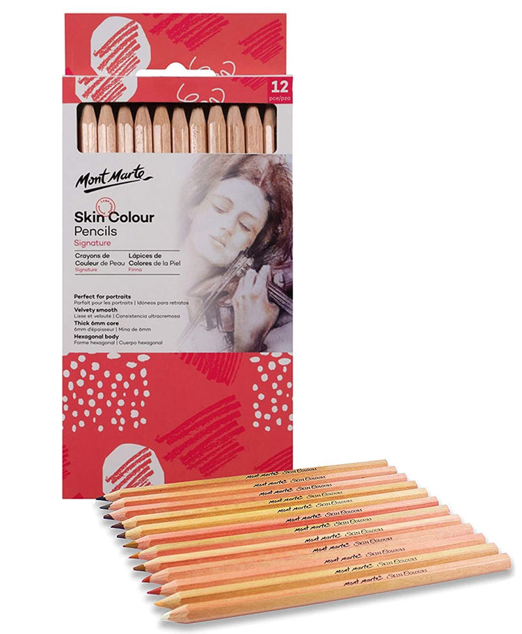 Mont Marte Skin Colour Pencils 12c