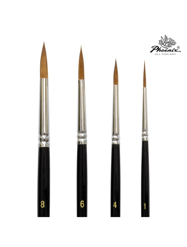 Phoenix Artist Paint Brushes 4pcs Set (6616S2)