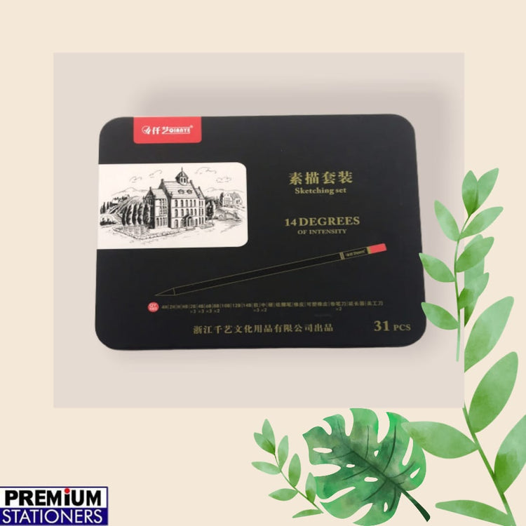 Sketch & Charcoal Pencils 31pcs Set (QY-1003)
