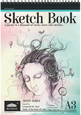 Matrikas Sketch Pad A3 50 Sheets Spiral Bound