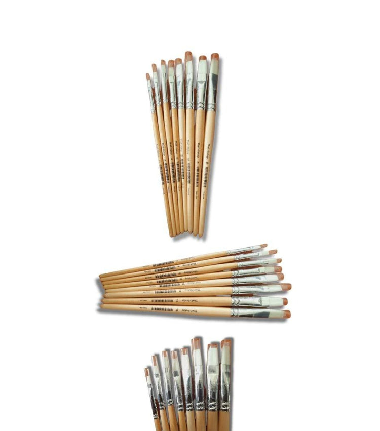 Thefullstop Paint Brushes Flat - No.6 (Taklon)