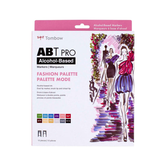 Tombow Alcohol-Based Markers 12pcs (Fashion Palette)