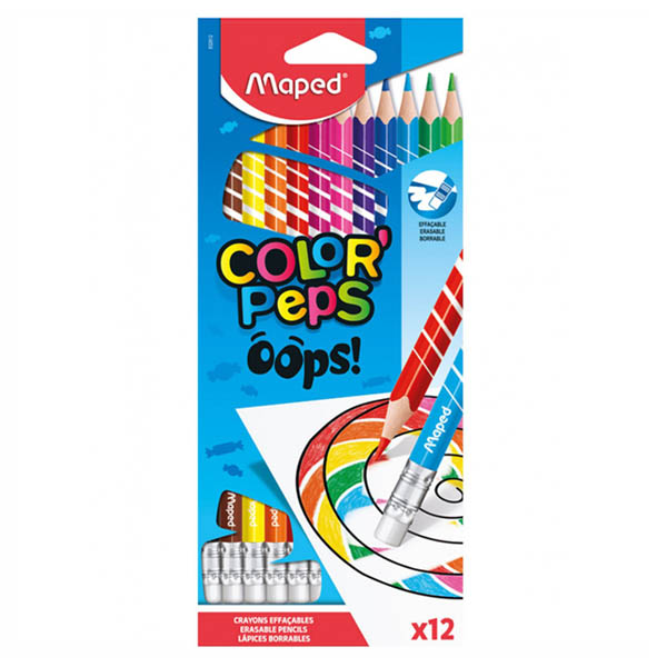 MAPED C/PENCIL 12C ERASABLE (93793P)