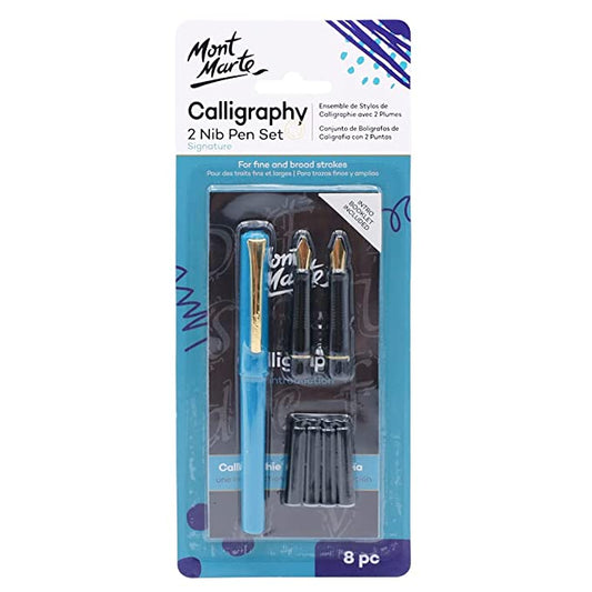 Mont Marte Calligraphy 2 Nib Pen Set (MMCA0001-V02)