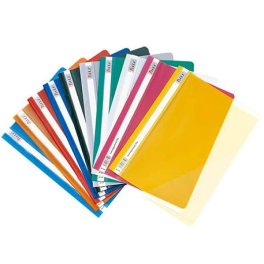A4 Business File One Side Clear - Yellow