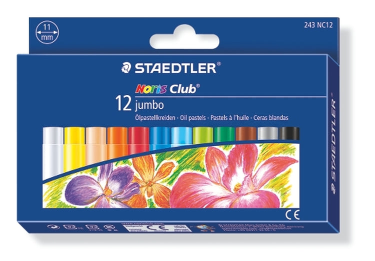 STAEDTLER Noris Jumbo Oil Pastels 12Colour Set