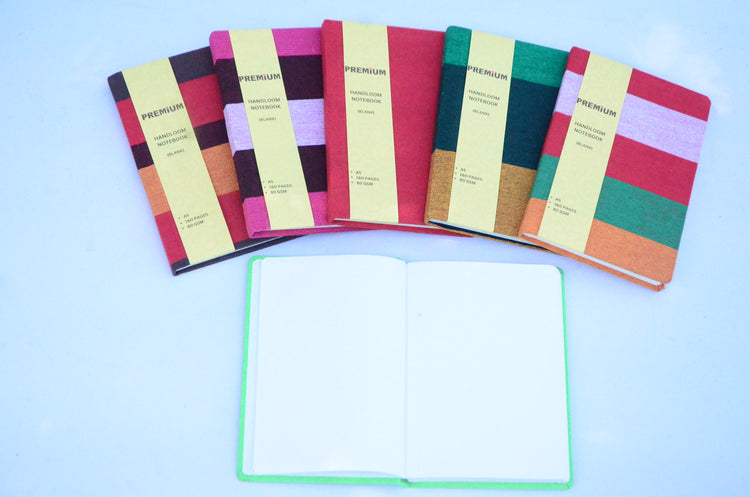 Premium Handloom Blank Page Journal Notebook A5 Size