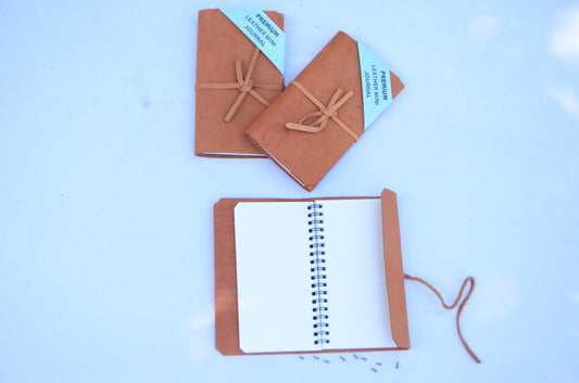 Premium Leather Mini Blank Journal