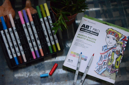 Tombow Alcohol-Based Markers 12pcs (Manga Palette)