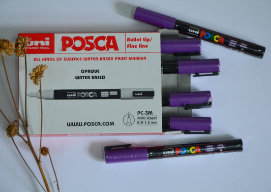 Uni POSCA Permanent Marker (PC-3M) - Purple