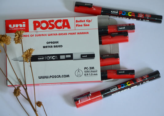 Uni POSCA Permanent Marker (PC-3M) - Red