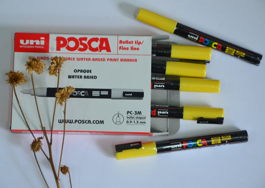 Uni POSCA Permanent Marker (PC-3M) - Yellow